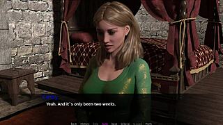 blonde and redhead play knights tale with small tits