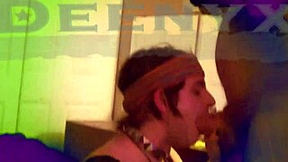 Deenyx And Crossdressing Guy Handle Big Cock In Gay Scene