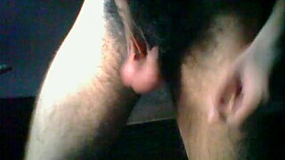 Man With Hairy Cock Masturbates Intensely