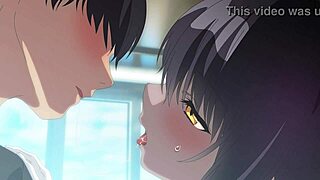 Anime girl with big tits gets fucked hard