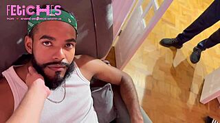 The cuckold records his boyfriend getting fucked by a bearded guy, capturing every moment in full.