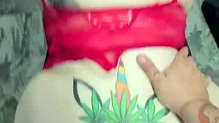 Anastasia Rain's amateur homemade pussy fucking with tattoos.