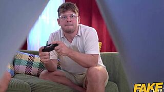 I’m stunned as teen 18+ babe takes two big cocks in tight pussy