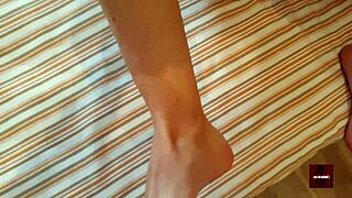 My Father's Bastard Forces Me To Give Him A Footjob With Cum