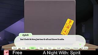 What happens on a night with spirit? Let's find out in this anime game.