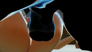 Candace gets double penetrated in hentai scene