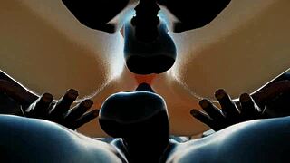 Candace gets double penetrated in hentai scene