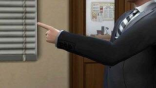 the office parody - boss shows everyone porn at work