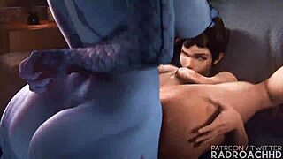 Widow rides monster cock and squirts