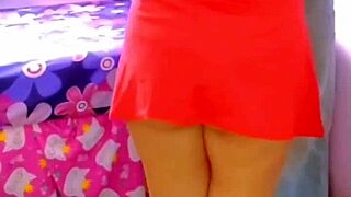 Homemade Threesome: Fucking Wife In Red Dress While She Watches Latina Anal.