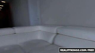 I get my tonsils twisted in this street blowjob reality