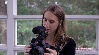 allherluv com showcases petite brunette teasing in oiled lesbian scissoring session