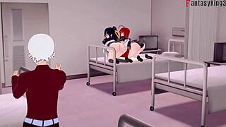 High School DxD NTR Madness Fucking Akeno Himejima in 3D Fantasy