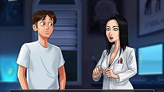 SUMMERTIME SAGA 110 with BRUNETTE TEACHER in GAME