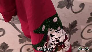 i spent christmas alone with stepmom, fucking her in grinch panties doggy style