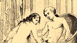 Vintage Erotic Illustration Captures Retro Cartoon Charm