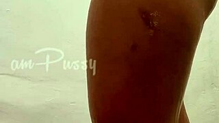 Teen Shaves Pussy in Homemade Shower