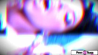 Pornstar Romi Performs Glamorous Striptease and Fingers Her Tiny Pink Pussy Hardcore