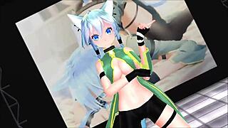 Sinon Sword Art Online MMD Animation