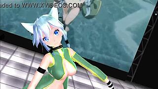 Sinon Sword Art Online MMD Animation