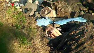 Beach Voyeur Catches Couple in a Quick Public Fuck at Secluded Spot