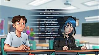 i'm playing summertime saga 158 and the teacher scene is soo awsome, i mean awesome.