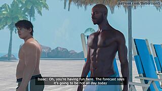 Wife cheats at resort with big black cock for interracial fun