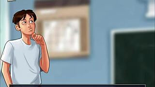 i'm playing summertime saga 158 and the teacher scene is soo awsome, i mean awesome.