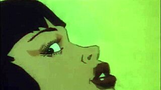 Rare animation with unusual characters in anime style