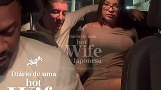 Japanese Hotwife Lina Nakamura Teasing Uber Driver John Coffee With Her Ass While Cuckold Records