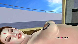 Animated 3d Teen Girl Laying On Floor With Carrot