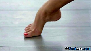 Does this babe crave feet licked before footjob and cumshot?