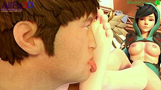 overwatch characters give footjobs in this hentai comp, satisfying the fetish fans.