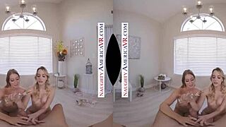 Naughty America VR: Kenna James & Veronica Weston Fuck Two Chicks.