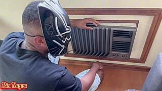 wife calls for ac repair and gets fucked