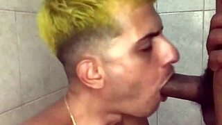 Soccer Boy Sucks Big Black Cock in Secret Gloryhole