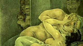 vintage erotic illustrations from antique cartoons