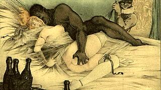 vintage erotic illustrations from antique cartoons