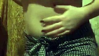 i admire this beautiful russian woman's tits