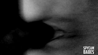 Pretty Petite Blondie Screams While Trying Big Black Cock on Hidden Cam