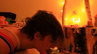 Boyfriend Bound In Strapon Play