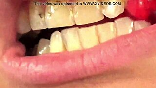 Fifi Foxx Boldly Eats Gummy Bears In Close-Up