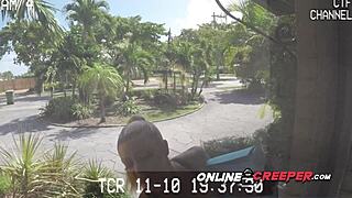 Karma's tight cunt stretched wide by Bruno in wild yoga class.