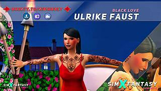 Blacklove UlrikeFaust in wild Sims 4 monster cock action