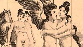 vintage erotic drawings come alive in steamy cartoon fantasies