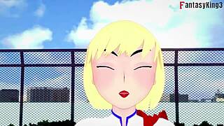 Power Girl in Free POV Action with Superman in Full Fantasy