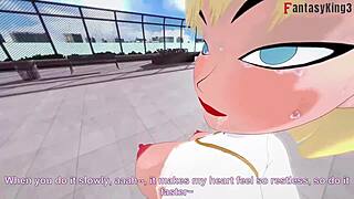 Power Girl in Free POV Action with Superman in Full Fantasy