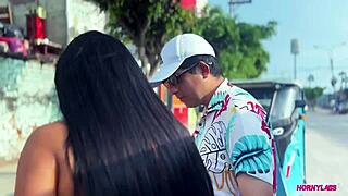 peruvian latina pays mototaxi with shaved pussy