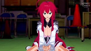 Rias Gremory LEARNING HOW TO FUCK like a porn star - HS DXD