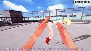 Power Girl in Free POV Action with Superman in Full Fantasy